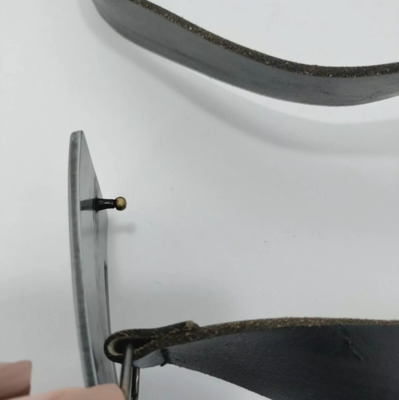 River Island Cassette Heavy Metal Buckle Belt Mens S (36in) - Picture 6 of 9